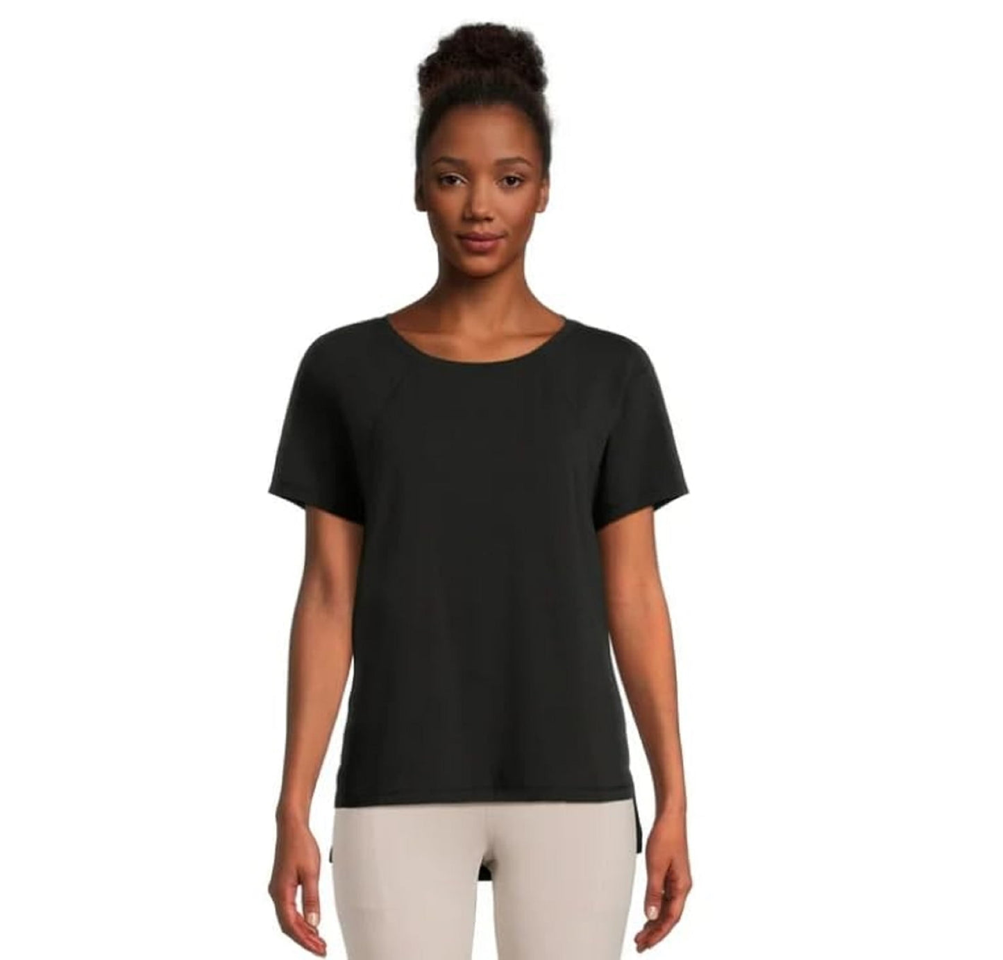 Avia Activewear Women's Short Sleeve Oversize T-Shirt - Black, Large