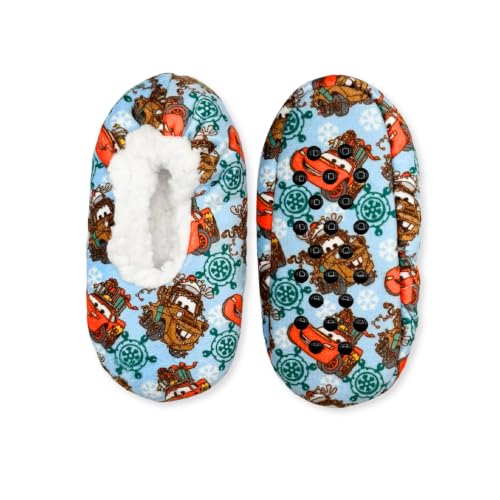 Disney Pixar Cars Toddler Boy Fuzzy Babba Slipper Socks, 1-Pack, Sizes 3T-4T