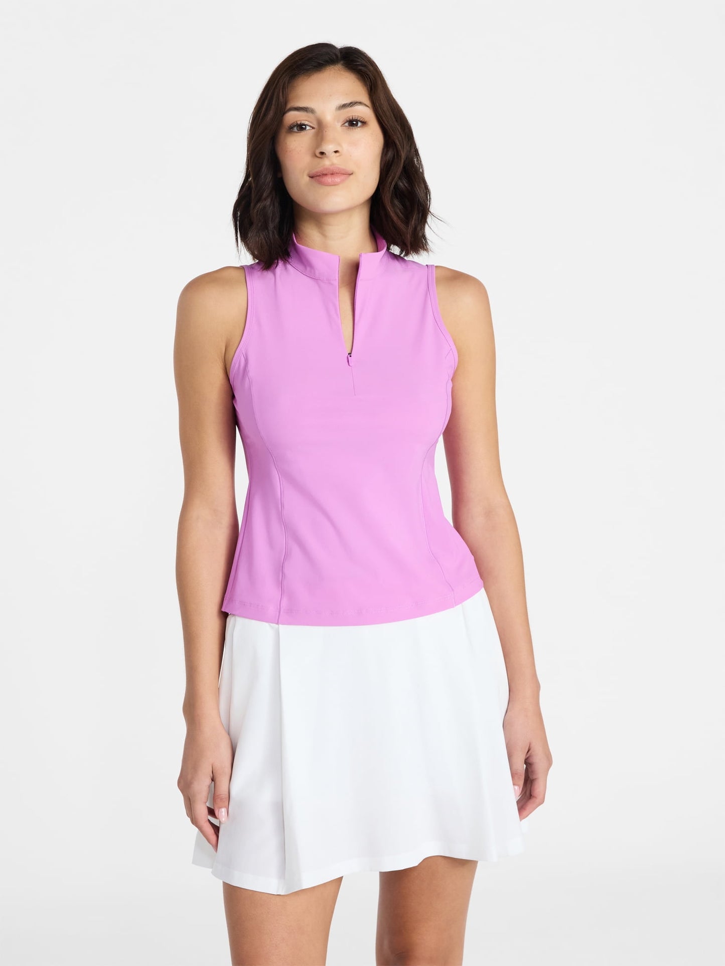 Avia Women's Tricot Half Zip Tank Top, 3X