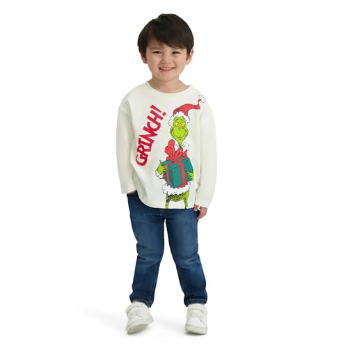 The Grinch Dr. Seuss Christmas Toddler Unisex Long Sleeve T-Shirt, Sizes 12M-5T