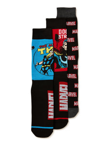 Men's Novelty Character Socks, 3-Pack