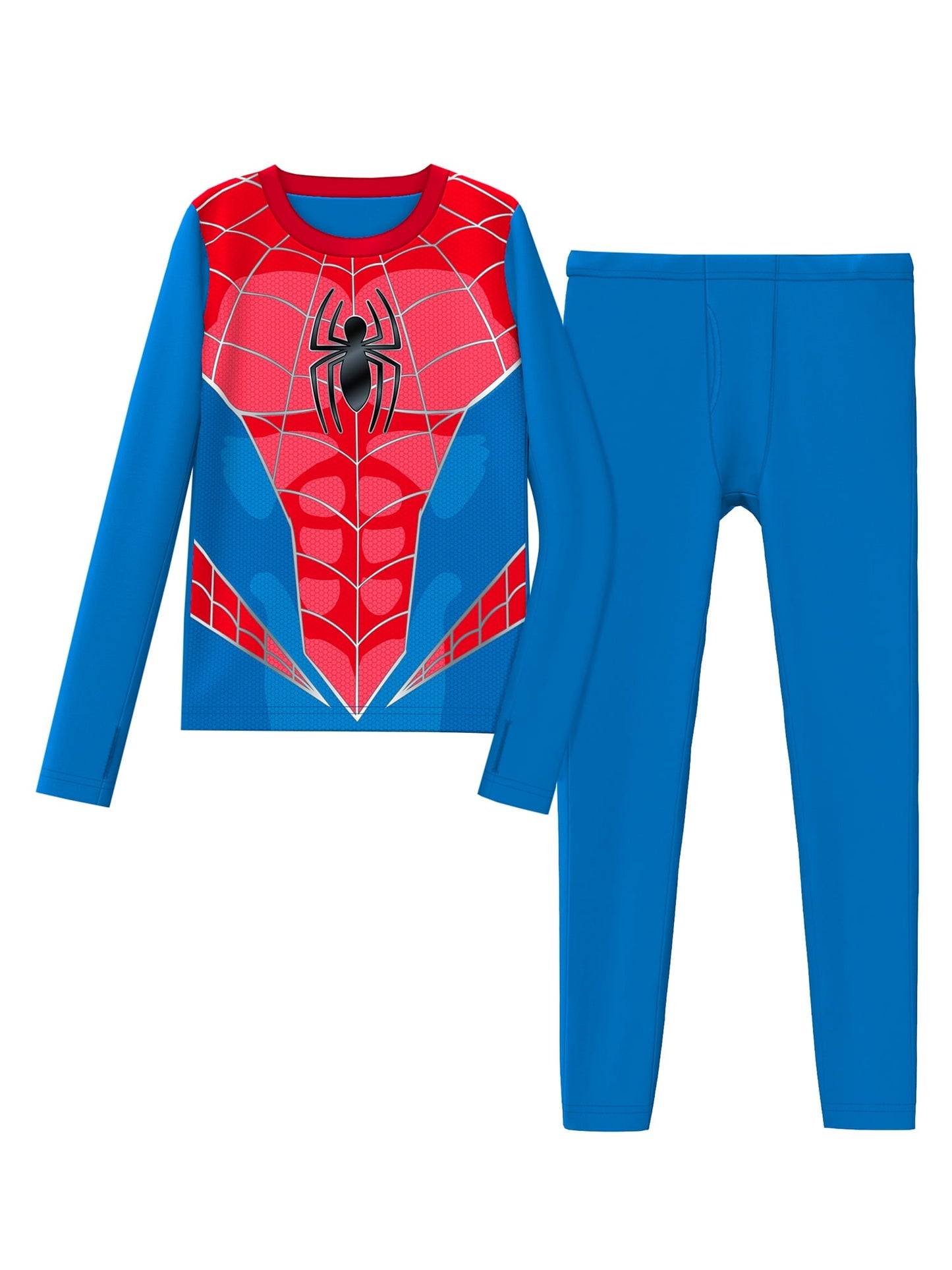 Climateright By Cuddl Duds Spider-Man Boys Thermal Set, Medium