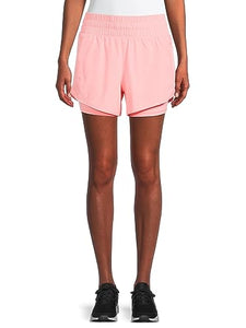 Women's Running Shorts with Bike Liner with One Side Zip Pockets