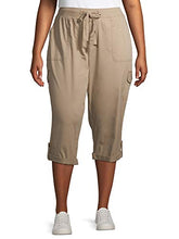 Load image into Gallery viewer, Terra &amp; Sky Womens Plus Size Cargo Capri Pants New
