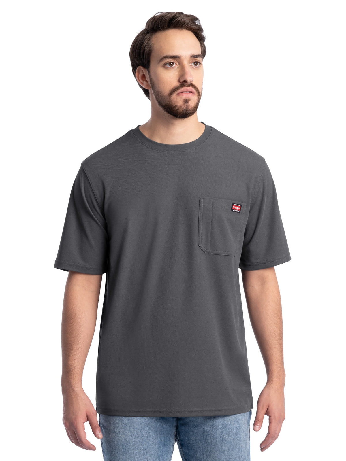 Wrangler Workwear Men's Short Sleeve UPF40 Performance Tee, 2XLT