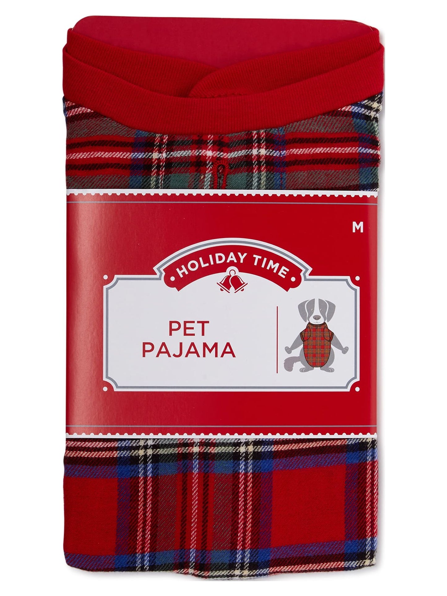 Holiday Time Matching Family Red Flannel Pajama Set - Medium