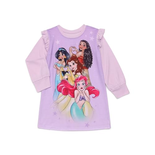 Disney Princess Girls Long Sleeve Nightgown, Size 7/8, Medium
