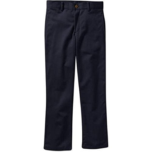 George Boys Flat Front Dress Pants -Black or Blue, Slim and Husky