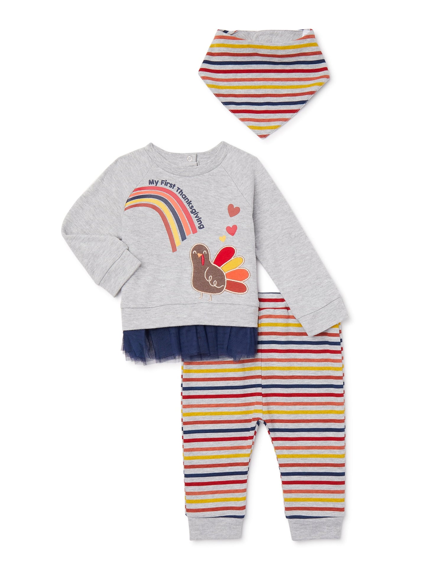Way To Celebrate Baby Girls Thanksgiving Outfit, Sizes 0M-3M