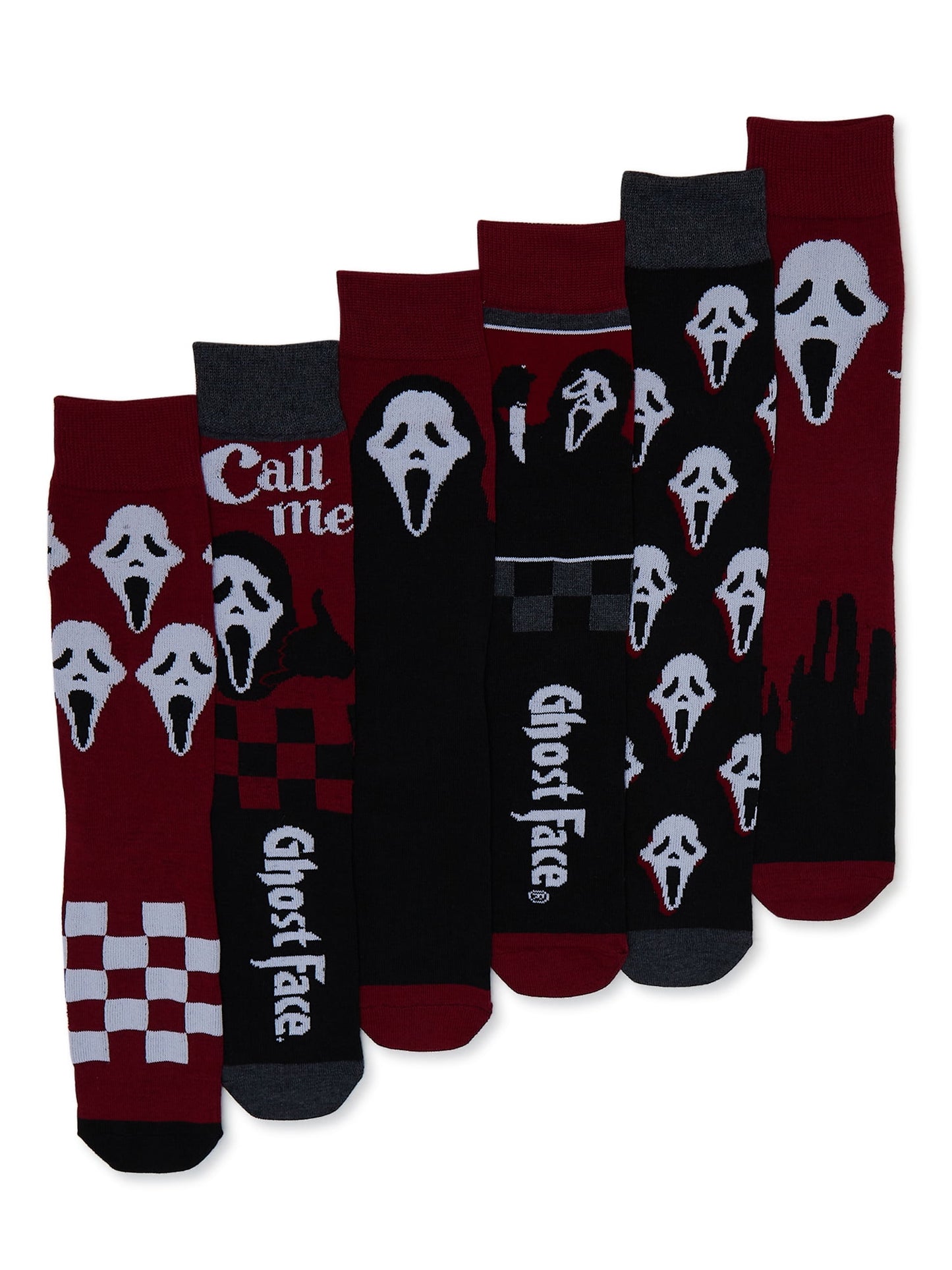 Ghostface Socks, 6-Pack