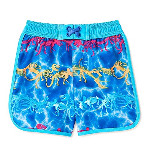 Wonder Nation Boys Swim Trunk Board Shorts - Royal Blue, 12M - 5T