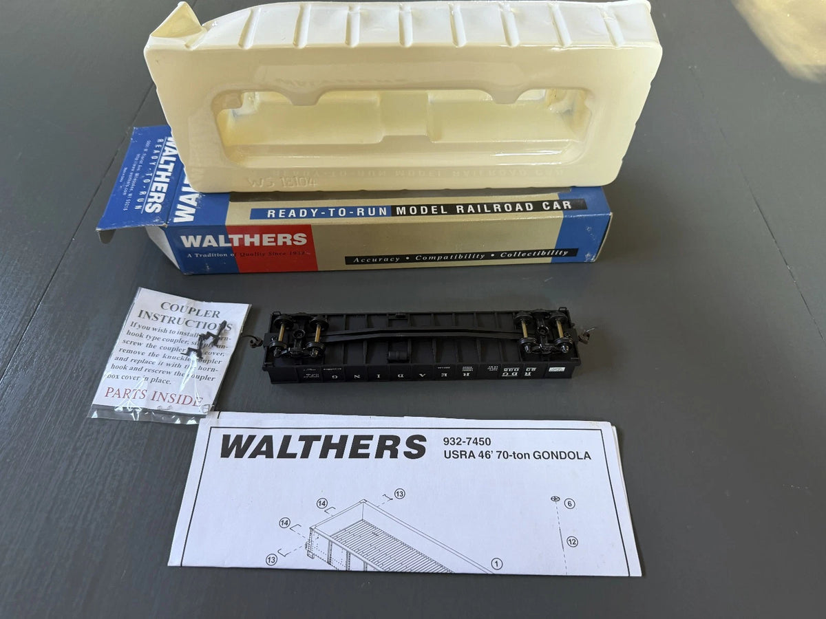 Walthers HO Scale 46" USRA Gondola Reading #23035 - 932-7461 BNIB