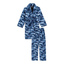 Load image into Gallery viewer, Boys 3 Pc Graphic Tee, Pants &amp; Robe Pajama Set - Dinosaur Game Over
