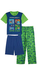 Minecraft Boys' Pajama Set, GameOver, 6