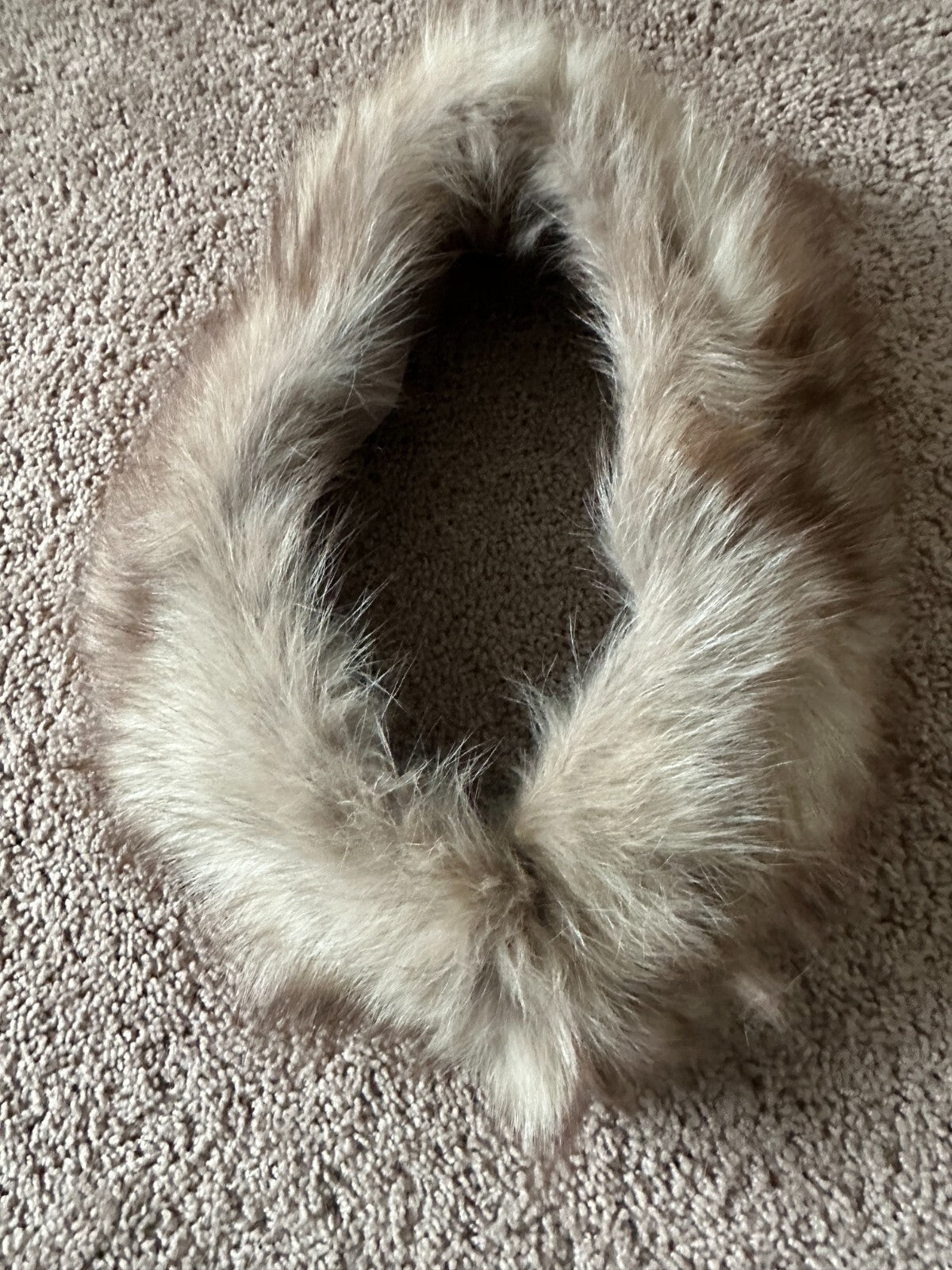 Womens Fox Collar Neck Wrap Shawl Fur - EUC