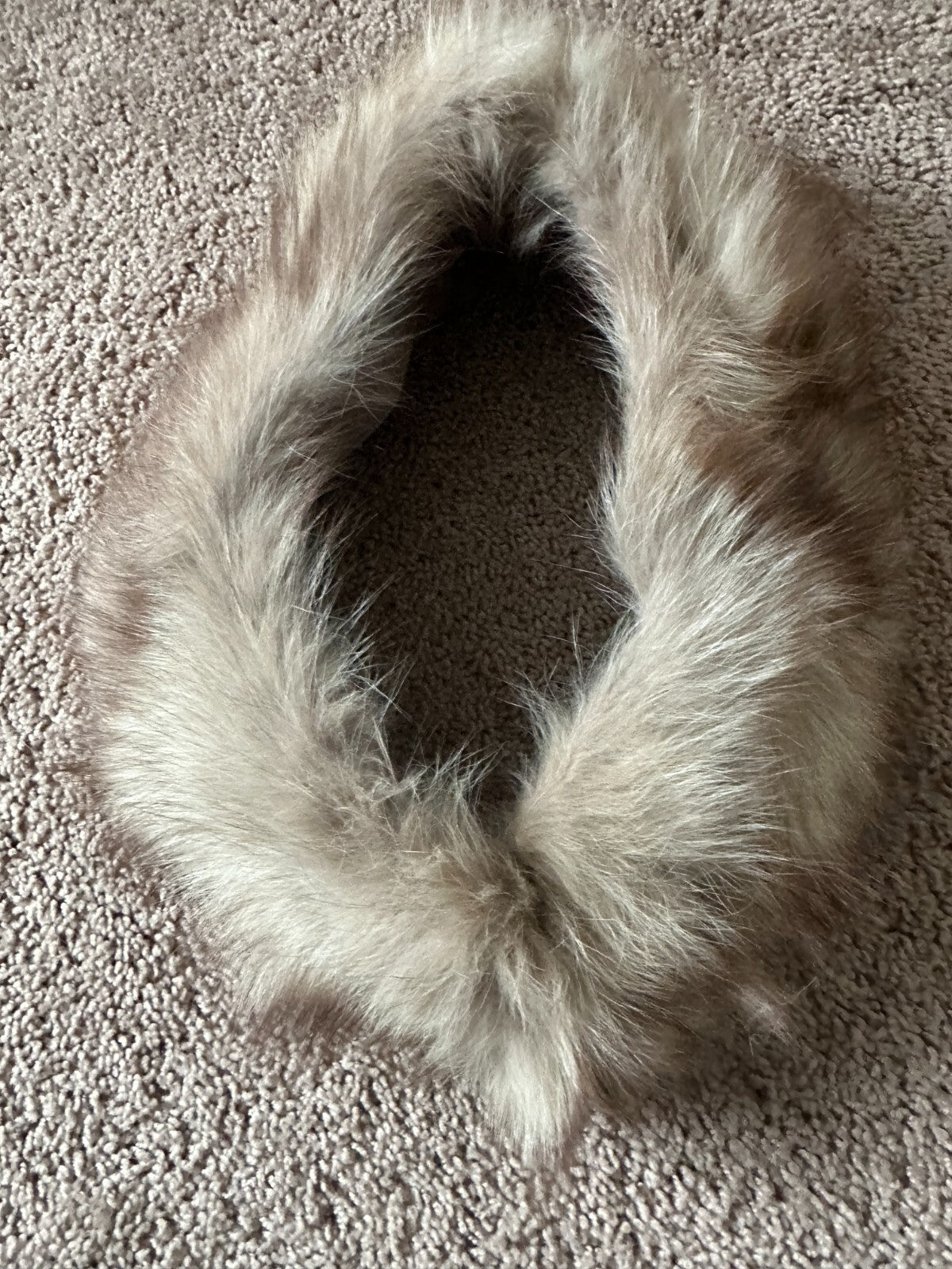 Womens Fox Collar Neck Wrap Shawl Fur - EUC