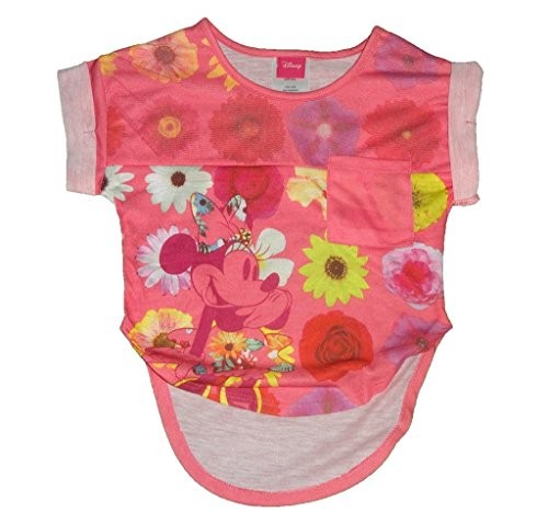 Disney Minnie Mouse Floral Print Girls Shirt X-Small