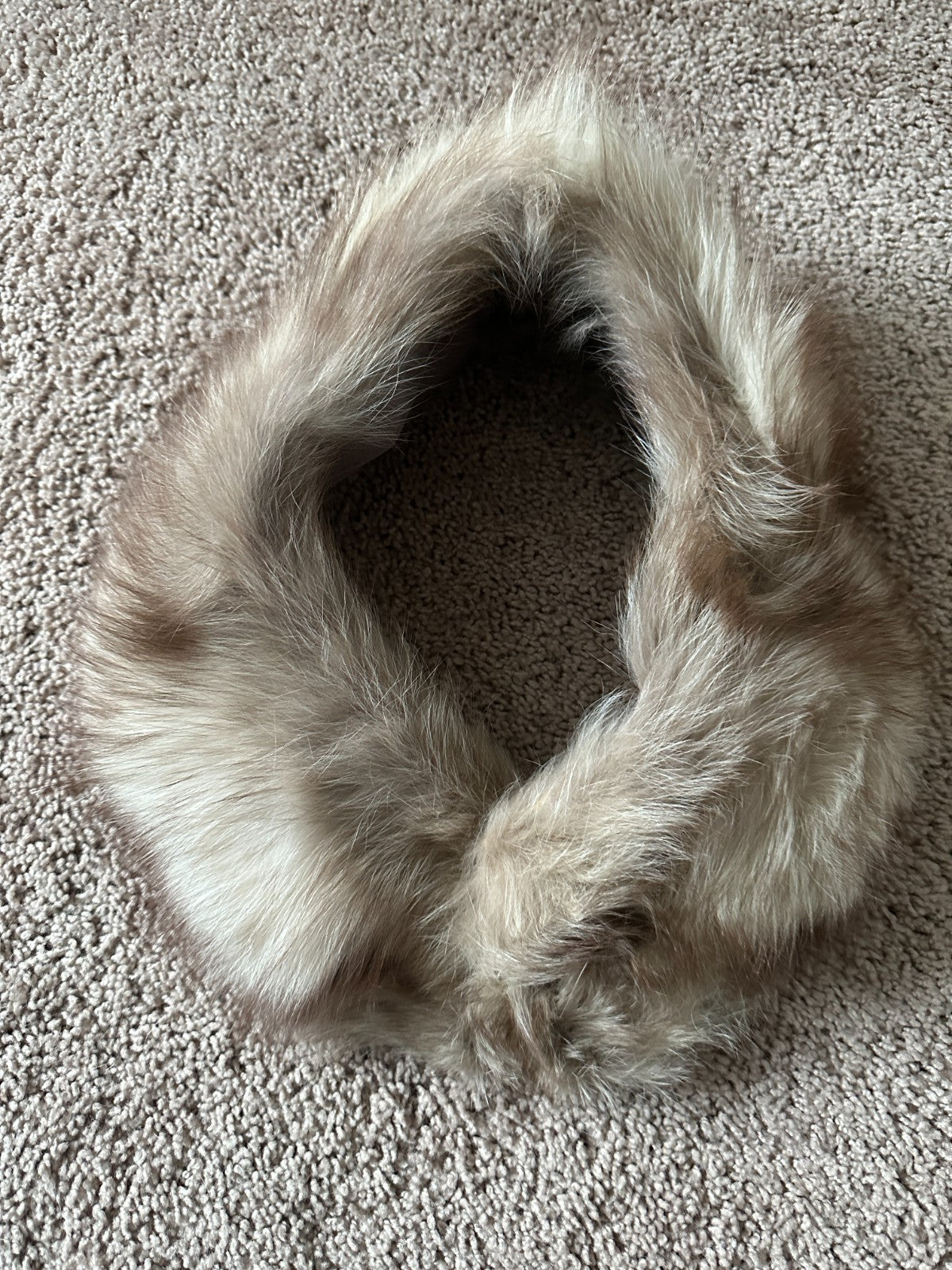 Womens Fox Collar Neck Wrap Shawl Fur - EUC