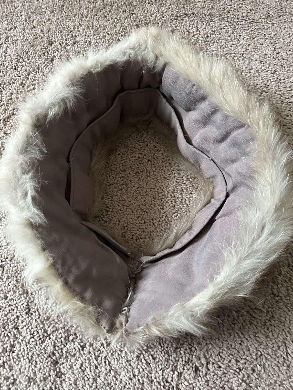 Womens Fox Collar Neck Wrap Shawl Fur - EUC