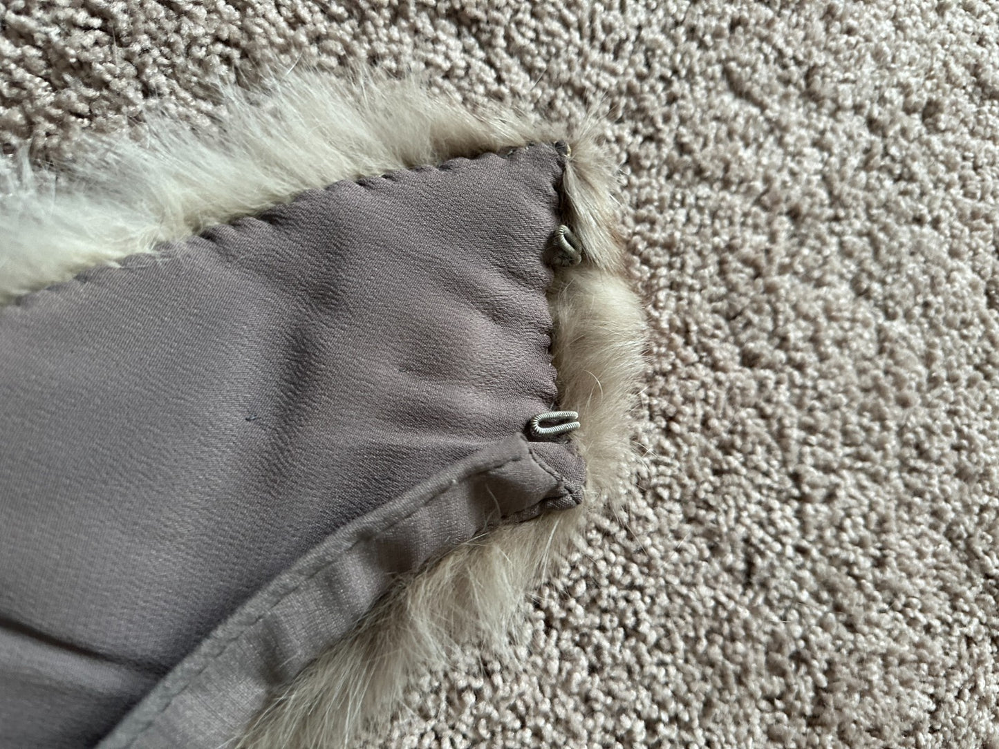 Womens Fox Collar Neck Wrap Shawl Fur - EUC