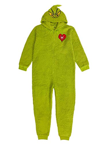 Dr. Seuss Matching Family Grinch One Pc Union Suit Pajamas - 14/16