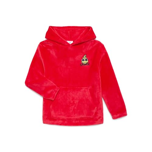 Dr. Seuss The Grinch Boys’ Pullover Fleece Hoodies, Sizes XS-2X