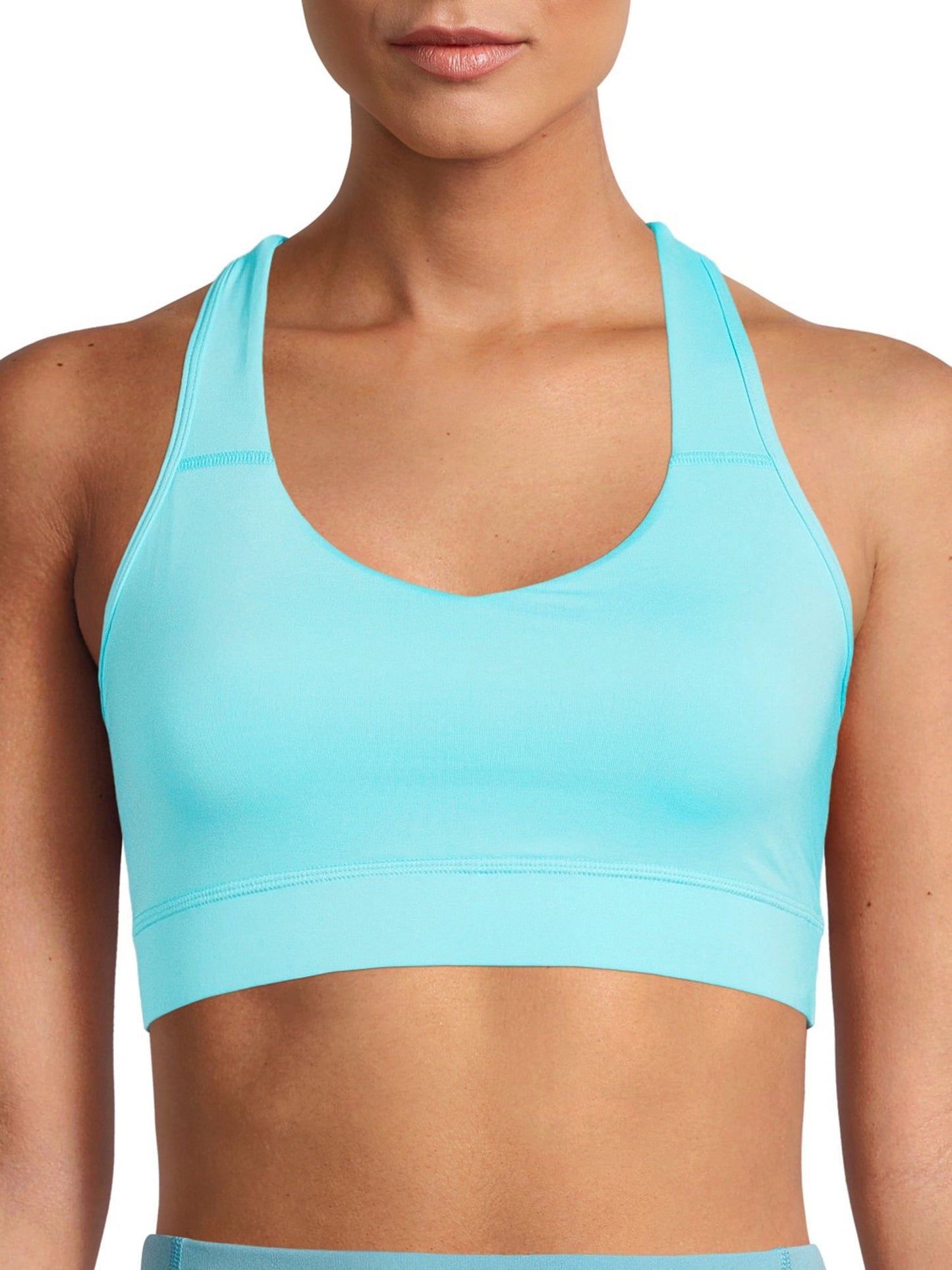 Avia Activewear Women's Medium Impact Strappy Moisture Wicking Sports Bra