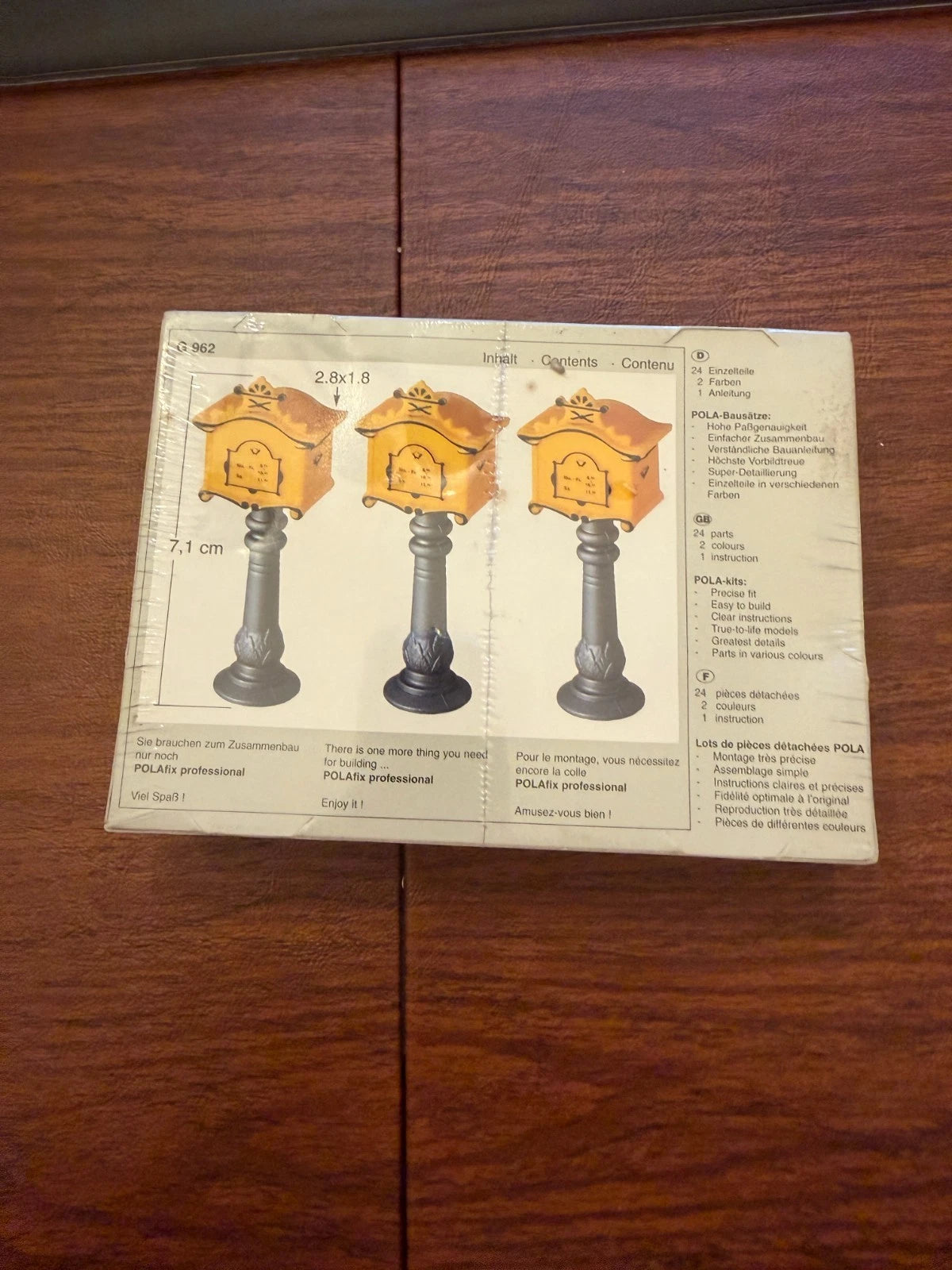 POLA, G Scale, #962 MailBoxes (Box of 3) BNIB SEALED