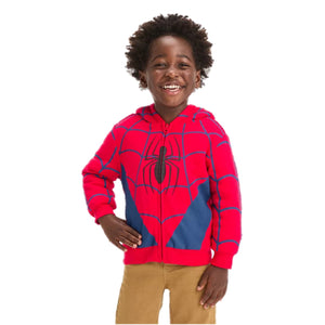 Toddler Boys' Marvel Spider-Man Printed Zip-Up Sweatshirt