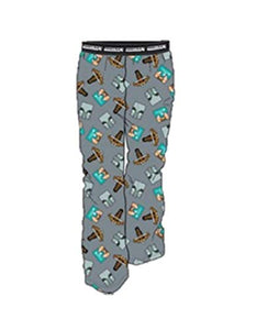 Minecraft Boys' Creeper Sleep Pants Lounge Pants Crossbow Foe