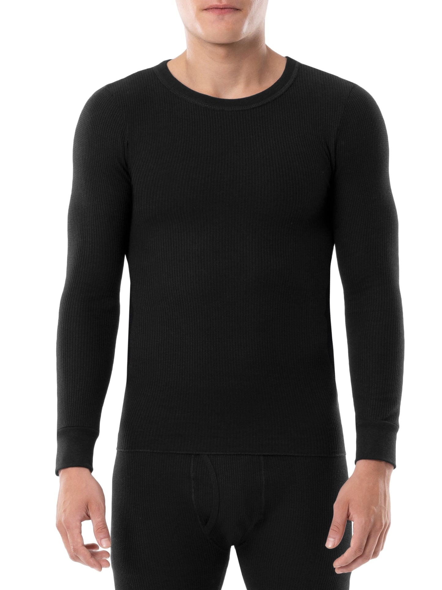 Fruit of the Loom Men's Thermal Waffle Crew Top, Sizes S-5XL