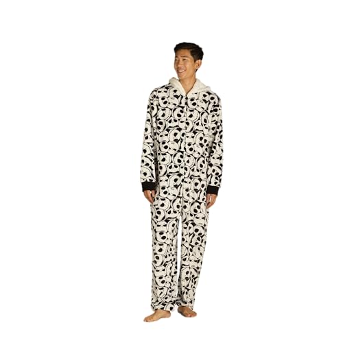 Disney Men's Nightmare Before Christmas Jack Skellington Superminky Pajamas Union Suit, Sizes S-XL
