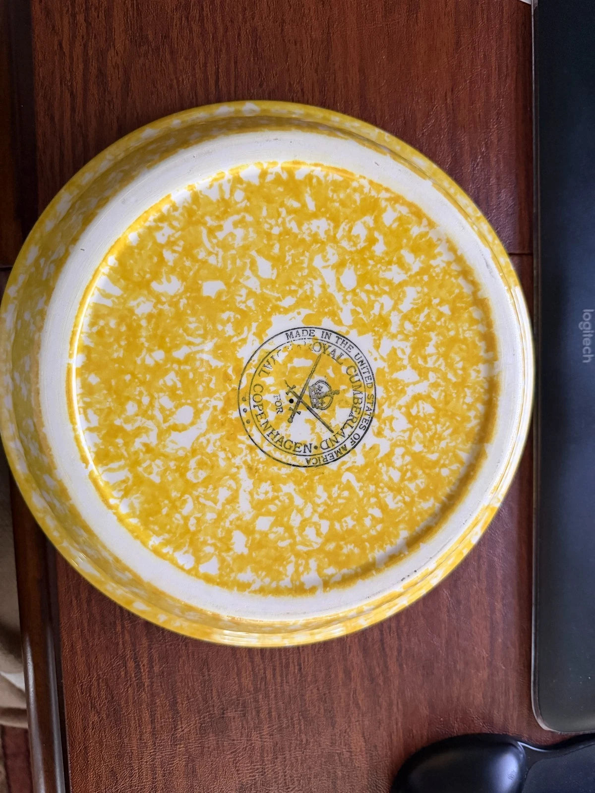 Stangl Caughley Yellow Spongewear 10.5" Pie Plate