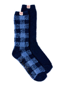 Dearfoams Men's Cozy Crew Socks, 2-Pack