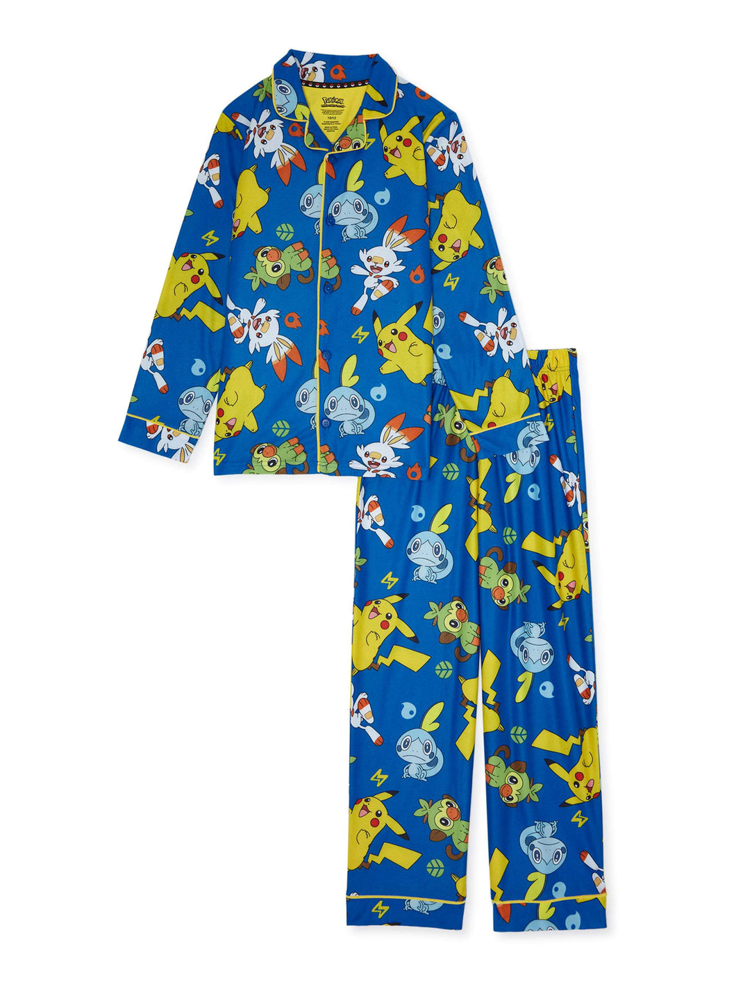 Pokemon Boys Exclusive 2-Piece Pajama Coat Set Sizes 4-12