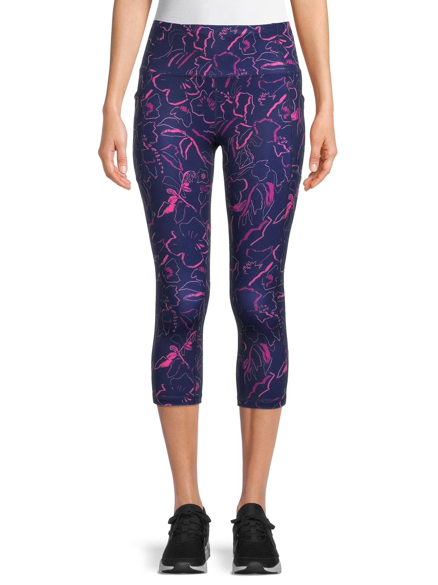 Avia Women's Performance Capri Leggings - Swirl, Large