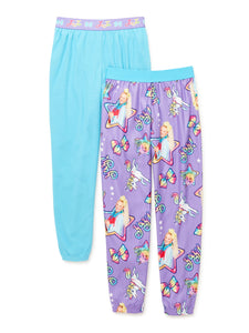 JoJo Siwa Girls' Pajama Pants, 2-Pack, Size Small