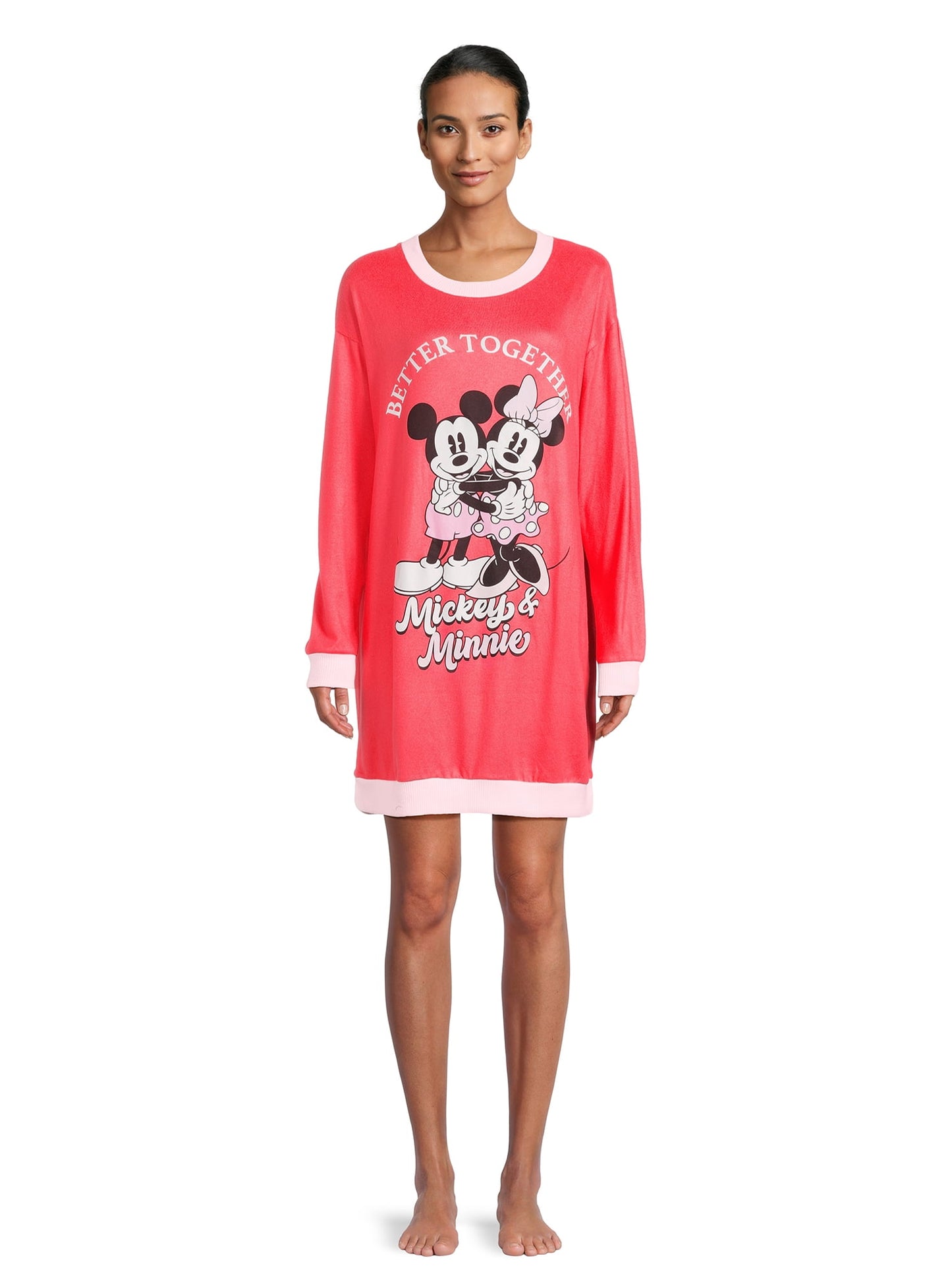 Disney Mickey & Minnie Mouse Women's Lounger, Better Together Sizes XS-3X