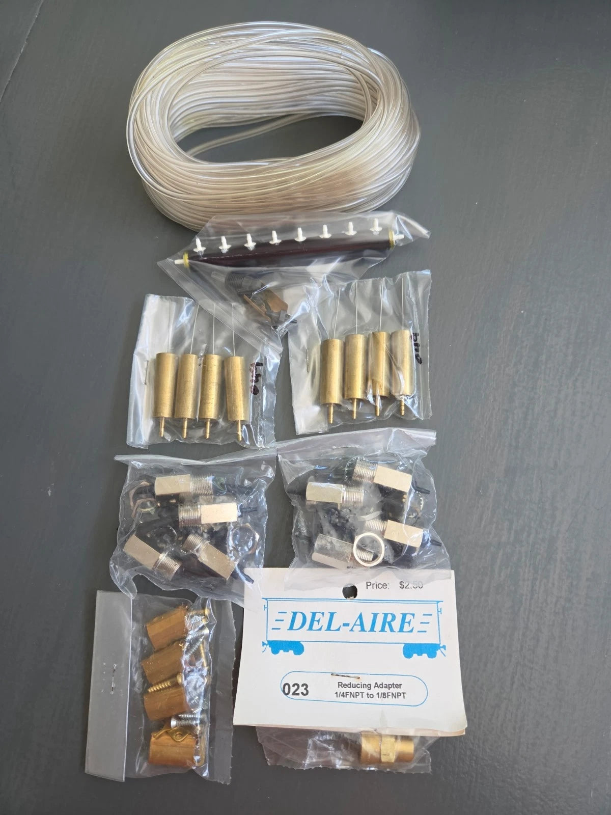 Del- Aire - 8 pack - Air motors, switches, manifold, hose fittigns BNIB