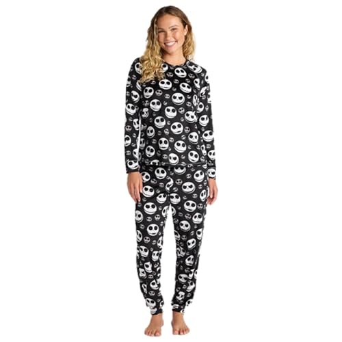 Disney Nightmare Before Christmas Women's Pajama Set, 2-Piece, Small