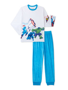 Avengers Boys Long Sleeve Pajamas Set, 2-Piece, Sizes 4-12