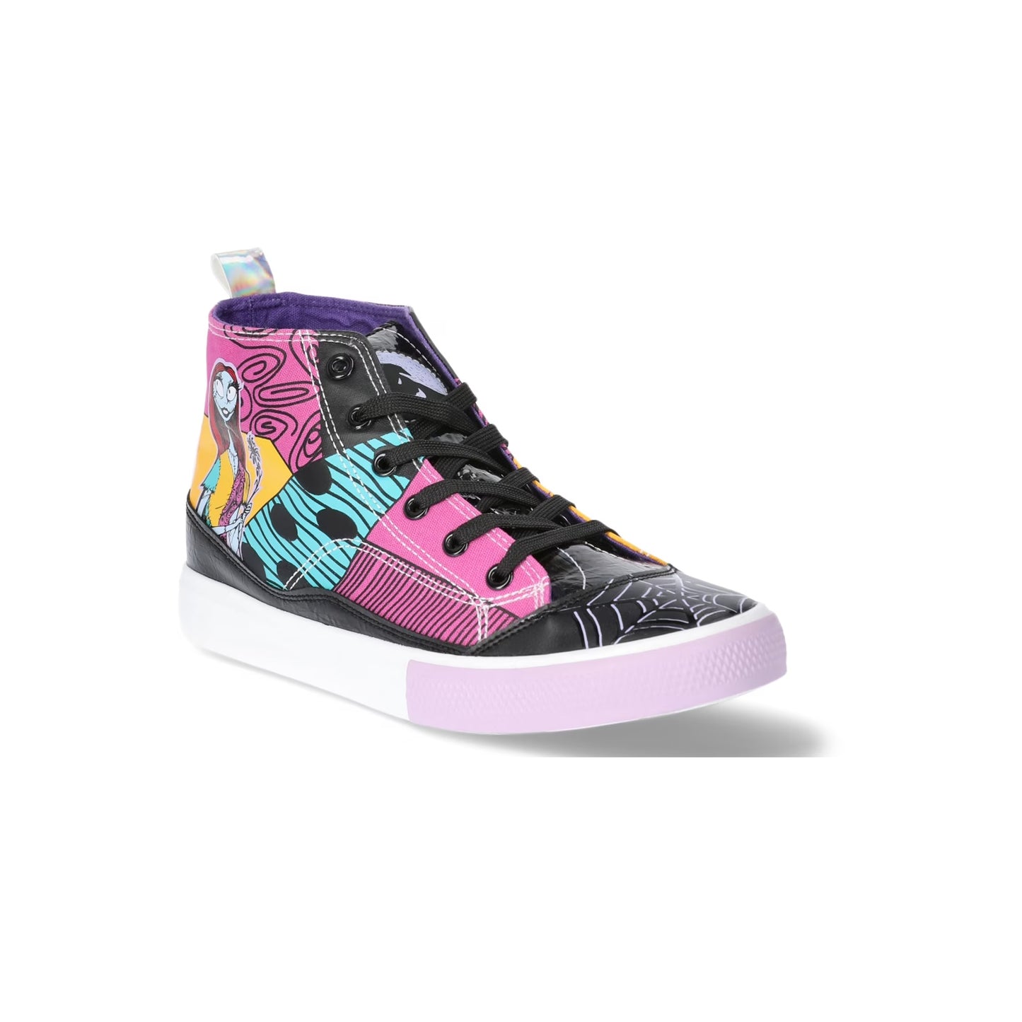 Disney Women's Nightmare Before Christmas High Top Lace Up Sneakers - Jack &Sally, Sizes 6-12