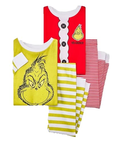 The Grinch 4Pc Snug Fit Pajamas -Mix & Match PJ Sets, 12M