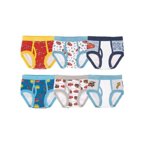Disney Character Toddler Boy Briefs, 6- Pack, 4T Multicolor