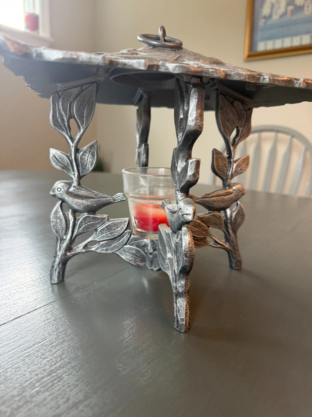 Chickadee Twilight Votive Candle Holder Lantern by Whitehall