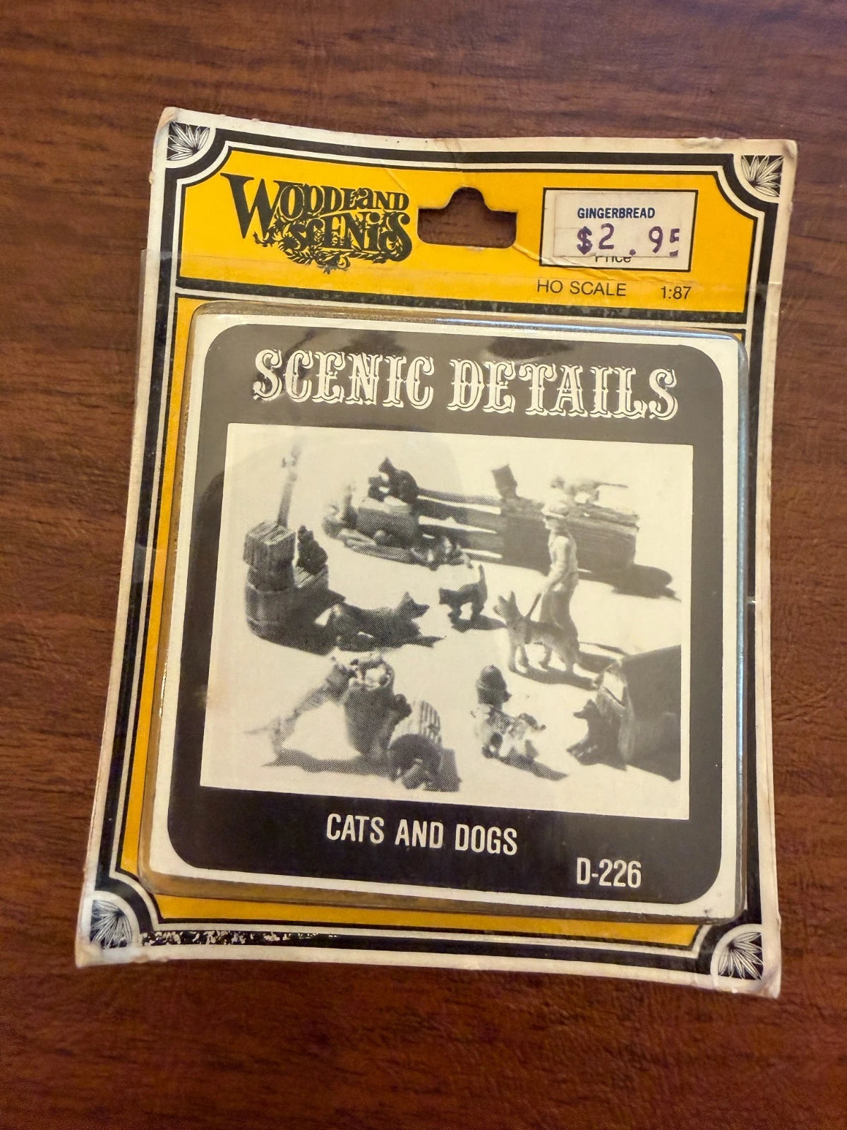 Woodland Scenics Scenic Details HO Scale Cats and Dogs D226 Figure Set SEALED