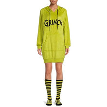 Load image into Gallery viewer, Dr. Seuss Women&#39;s Grinch Sleep Shimmer Lounger with Socks
