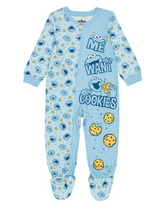 Sesame Street Baby and Toddler Boy One-Piece Pajama, 2T