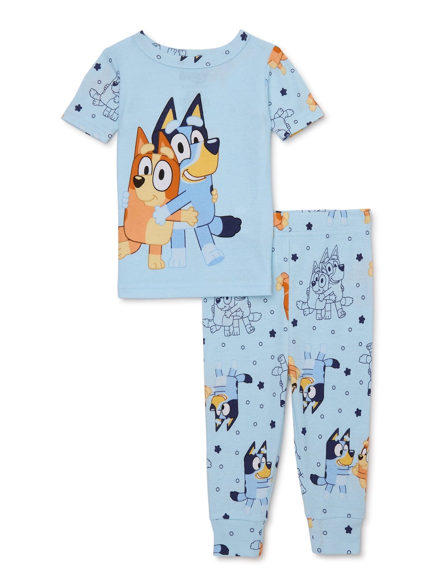 Bluey Character Toddler Snug Fit Two-Piece Sleep Set, 18 Months