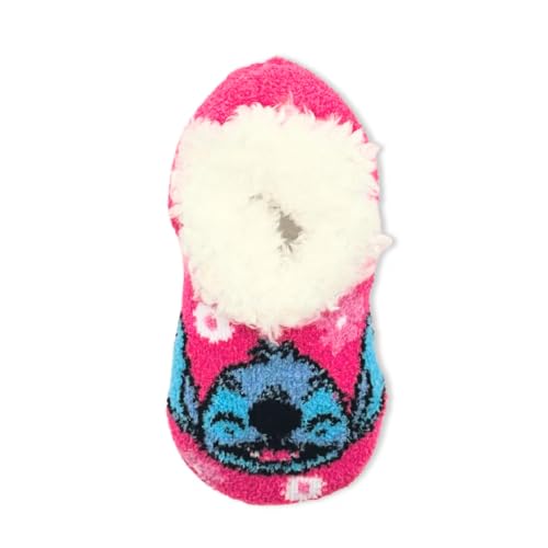 Disney Stitch Girls Slipper Socks, 1-Pack, Sizes S/M-M/L